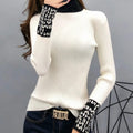 Women Sweaters And Pullovers Turtleneck Slim Sweaters Ladies Knitted - Tuzzut.com Qatar Online Shopping