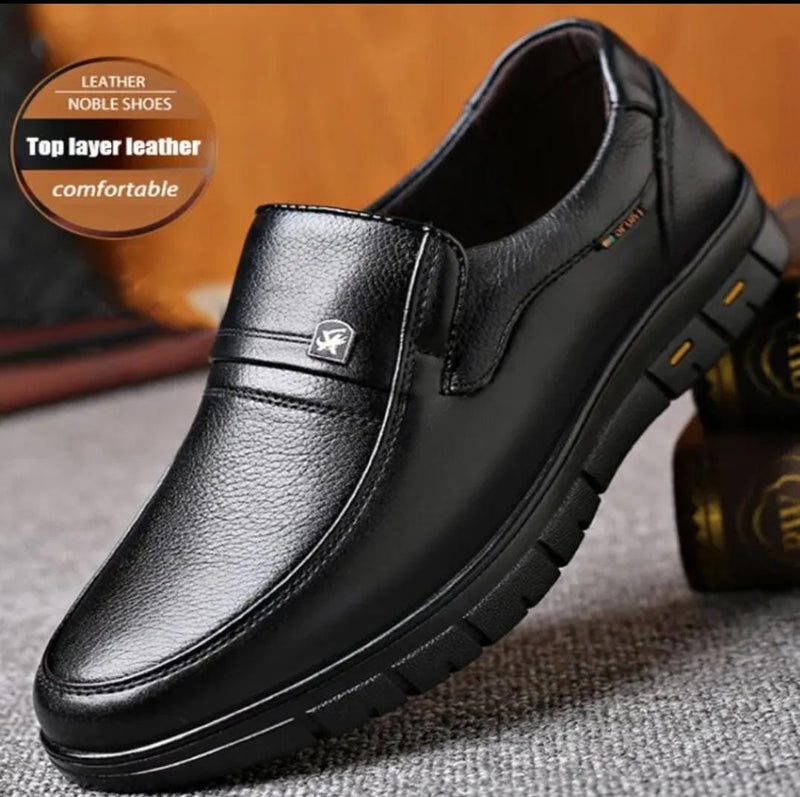 Men's Leather Shoes Men's Pumps Leather Shoes 42 - Tuzzut.com Qatar Online Shopping