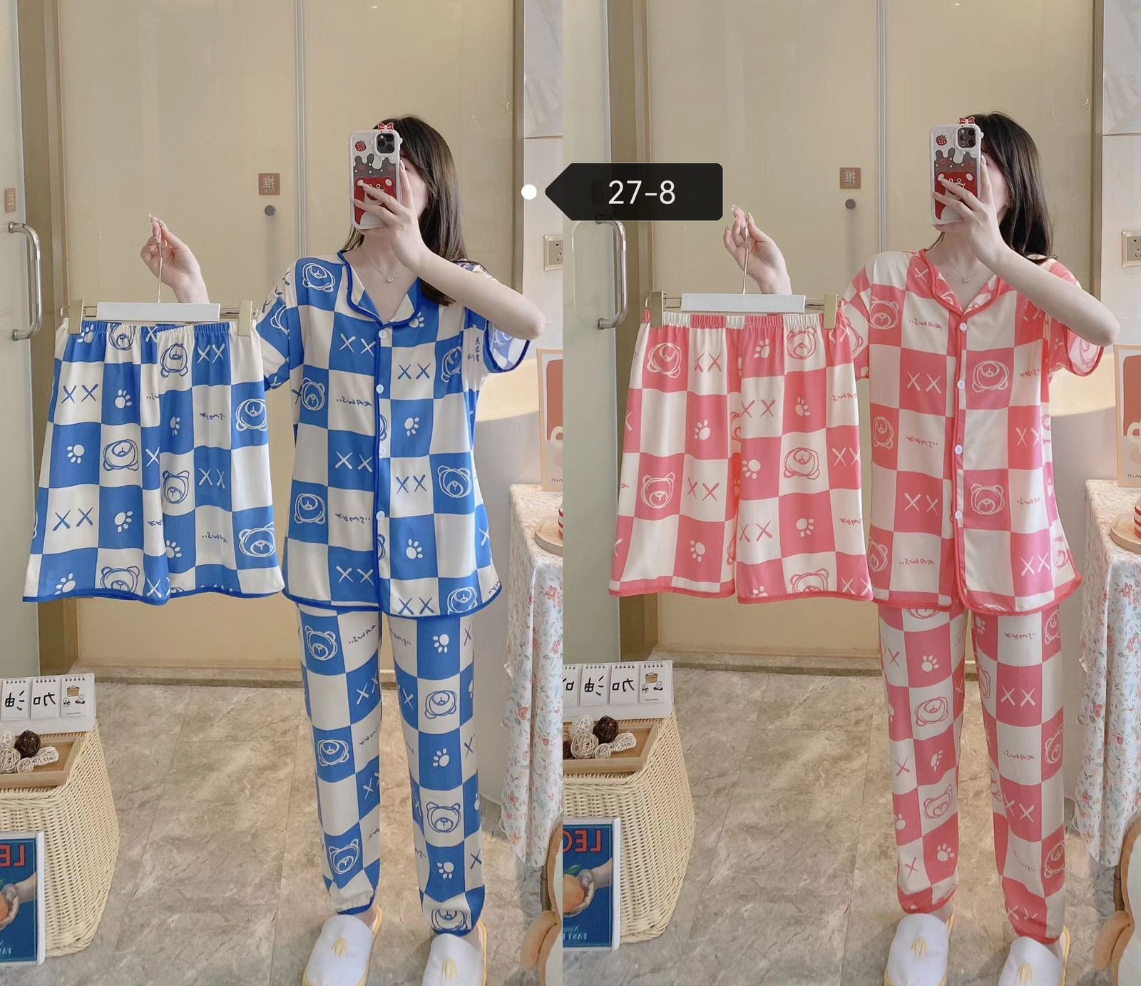 3 Pcs Women's Pajama Home Wear P27-8 3 Pcs Women's Pajama Home Wear P27-8