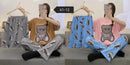 3 Pcs Women's Pajama Home Wear P41-12 - Tuzzut.com Qatar Online Shopping