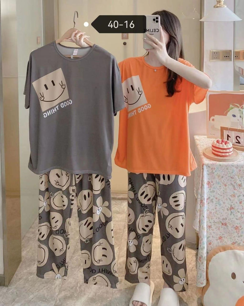 2 Pcs Women's Pajama Home Wear P40-16 - Tuzzut.com Qatar Online Shopping