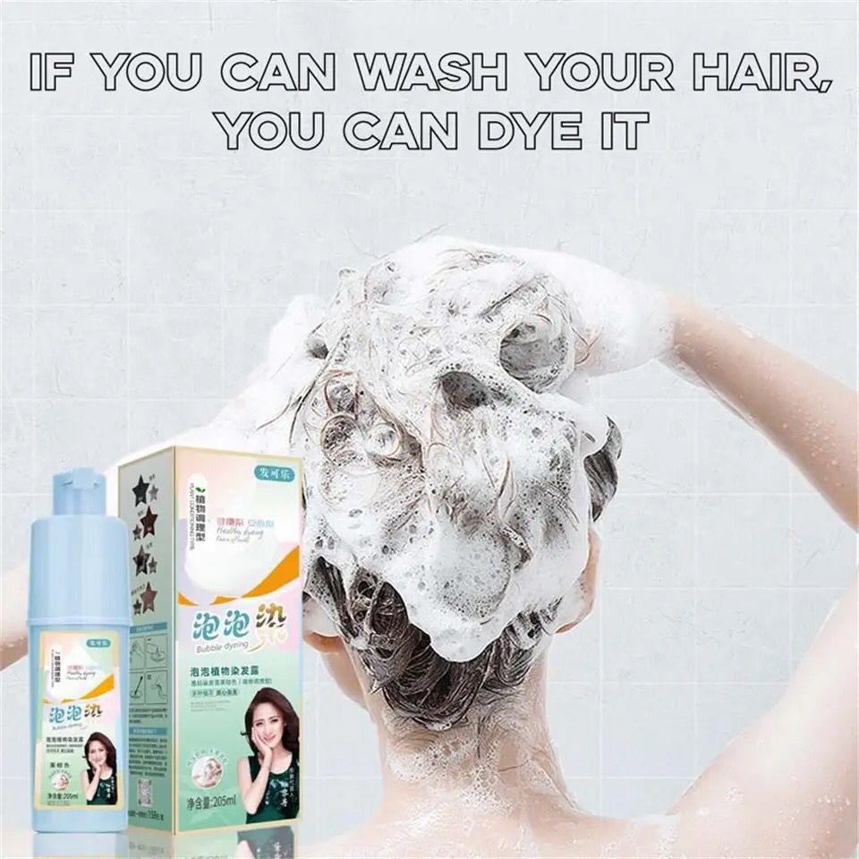 Bubble Natural Plant Pop Color Hair Dye Cream 205ml Bubble Natural Plant Pop Color Hair Dye Cream 205ml