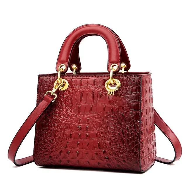 Crocodile Purses Women's Leather Shoulder Bag S4489949 - Tuzzut.com Qatar Online Shopping