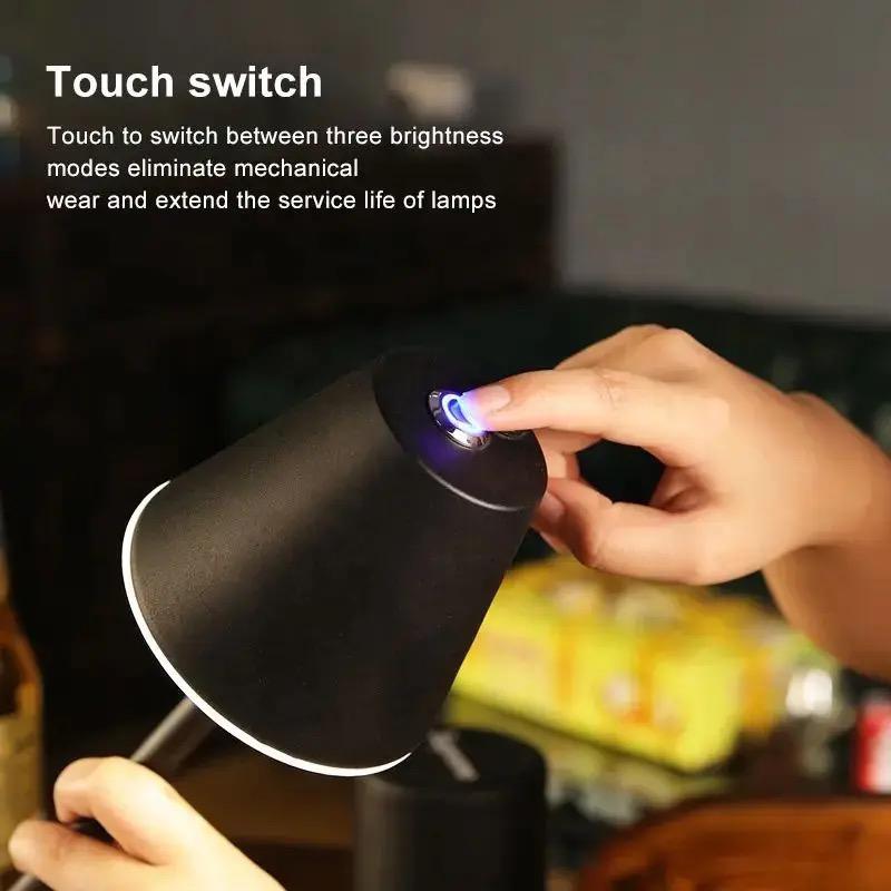 Rechargable Cordless Table Nordic Iron Art Fashion Touch Dimming Lamp M-321 Rechargable Cordless Table Nordic Iron Art Fashion Touch Dimming Lamp M-321