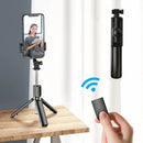 Bluetooth Selfie Stick Wireless Retractable Mini Tripod with Wireless Remote Shutter S03 - Tuzzut.com Qatar Online Shopping