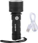 Rechargeable LED Powerful Flashlight with Bright Lamp X-9 - Tuzzut.com Qatar Online Shopping