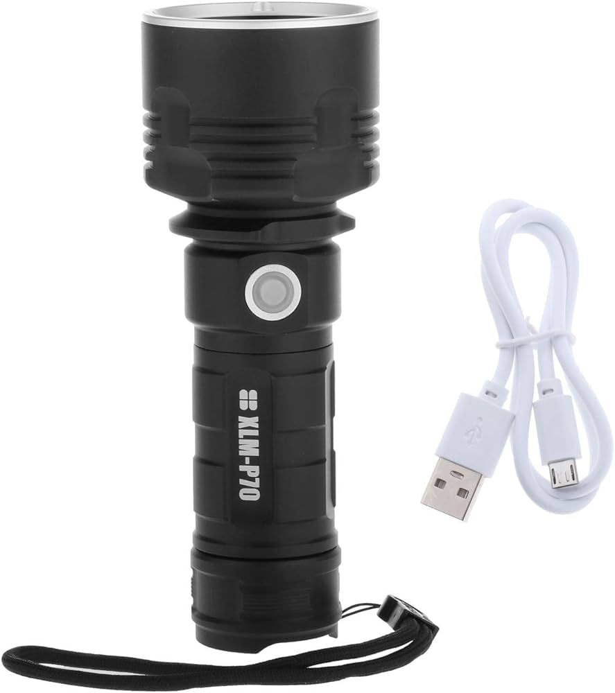 Rechargeable LED Powerful Flashlight with Bright Lamp X-9 Rechargeable LED Powerful Flashlight with Bright Lamp X-9