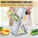 Safety Mandoline Slicer Food Chopper Slicer Cutter with Container X-432 - Tuzzut.com Qatar Online Shopping