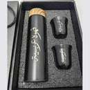 Vertik Stainless Steel Thermos Vacuum Flask Coffee Bottle With Cups Gift Set - Tuzzut.com Qatar Online Shopping
