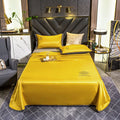 Dream Home Ice Silk Double Bed Sheet and 2 Pillow Cover Set - Tuzzut.com Qatar Online Shopping