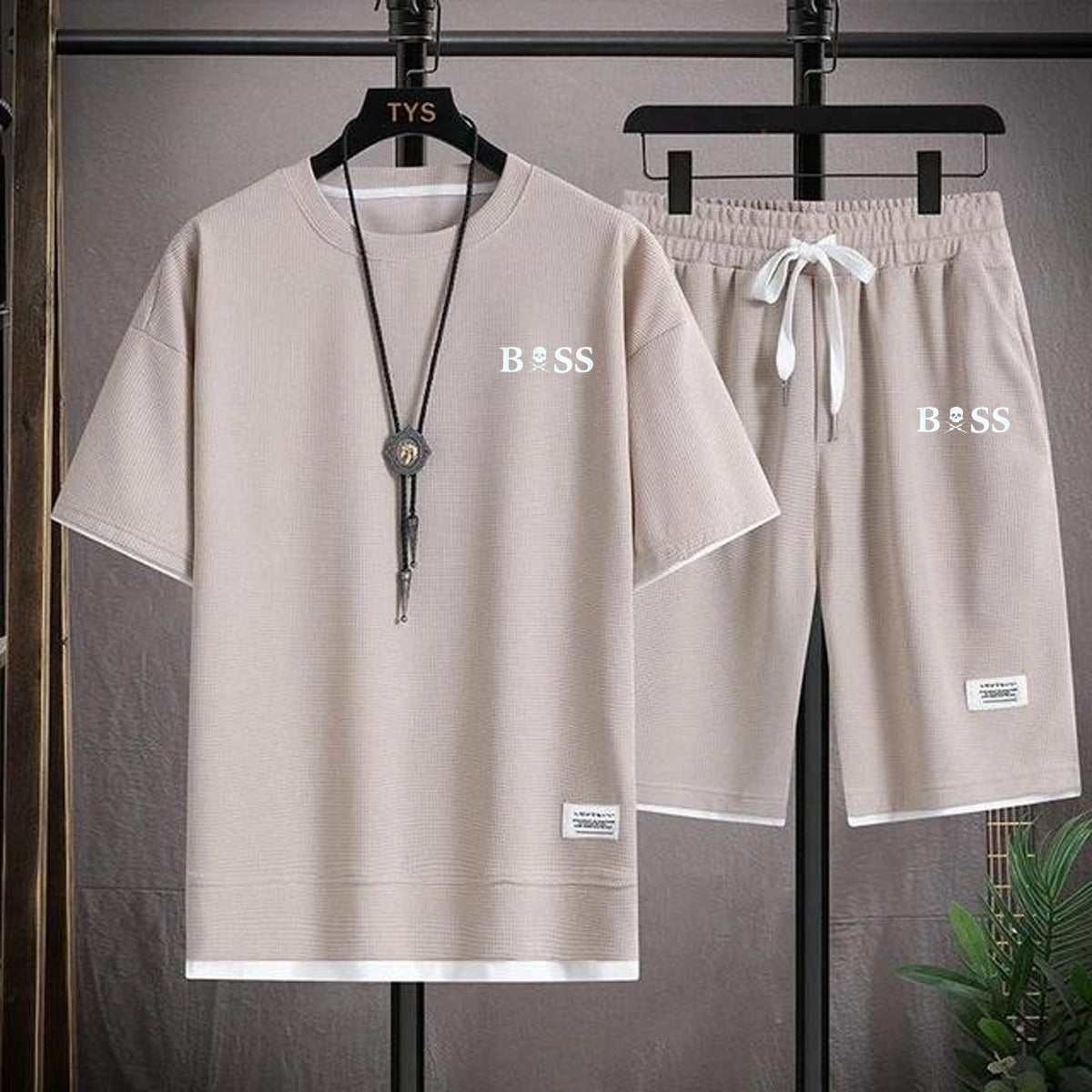 Men's Two Piece Set Casual T-Shirt And Shorts TS32 Men's Two Piece Set Casual T-Shirt And Shorts TS32