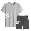 Men's Sports Short Sleeve Thin Breathable T-shirt And Shorts TS33 - Tuzzut.com Qatar Online Shopping