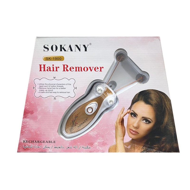 Sokany Cotton Threading Epilator Rechargable Hair Remover SK-1900 - Tuzzut.com Qatar Online Shopping
