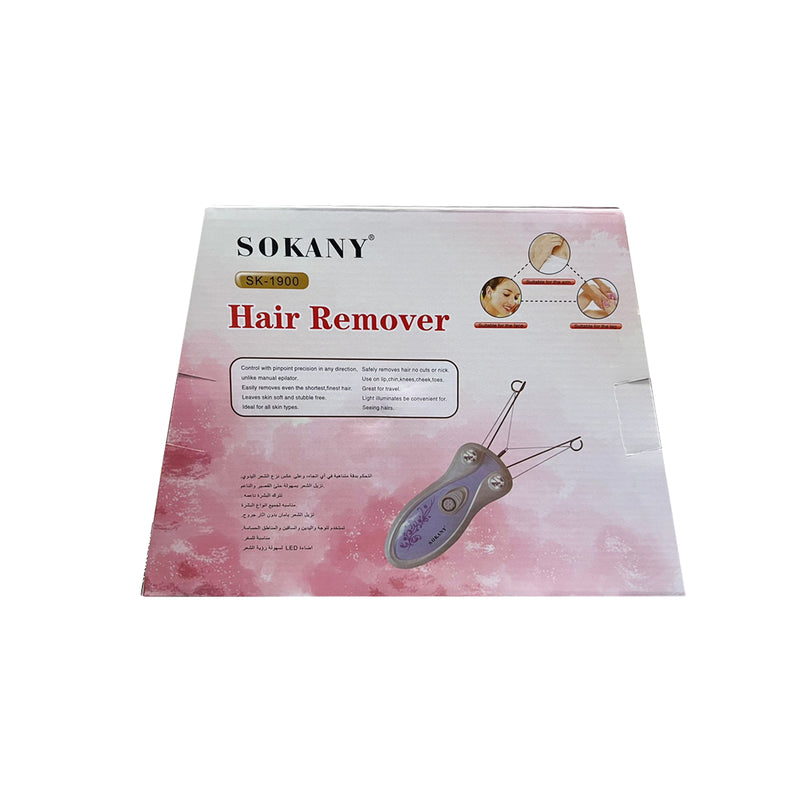 Sokany Cotton Threading Epilator Rechargable Hair Remover SK-1900 - Tuzzut.com Qatar Online Shopping