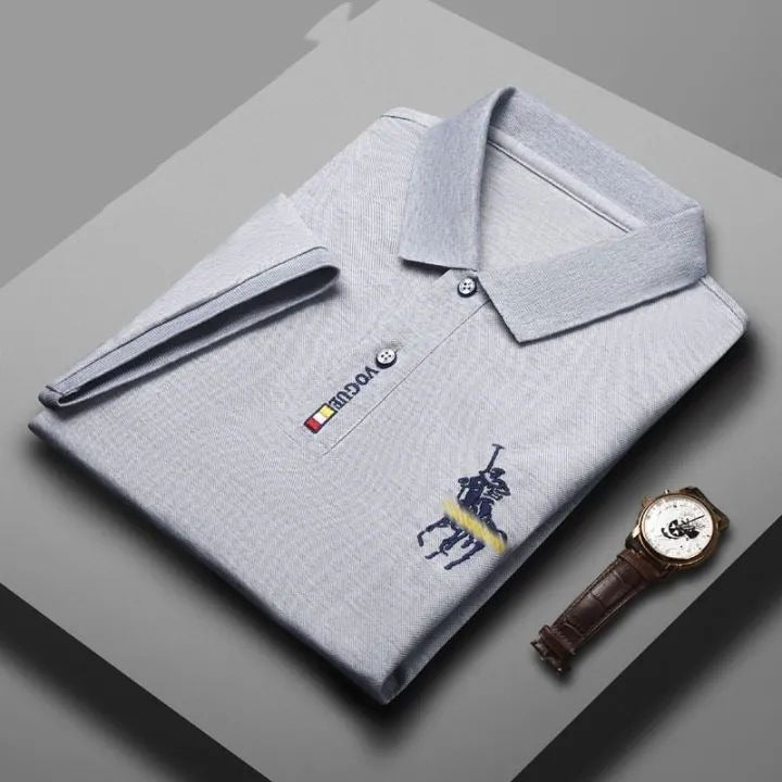 Men's Golf T-Shirts Short Sleeve Polo with Embroidered Logo TS35 - Tuzzut.com Qatar Online Shopping