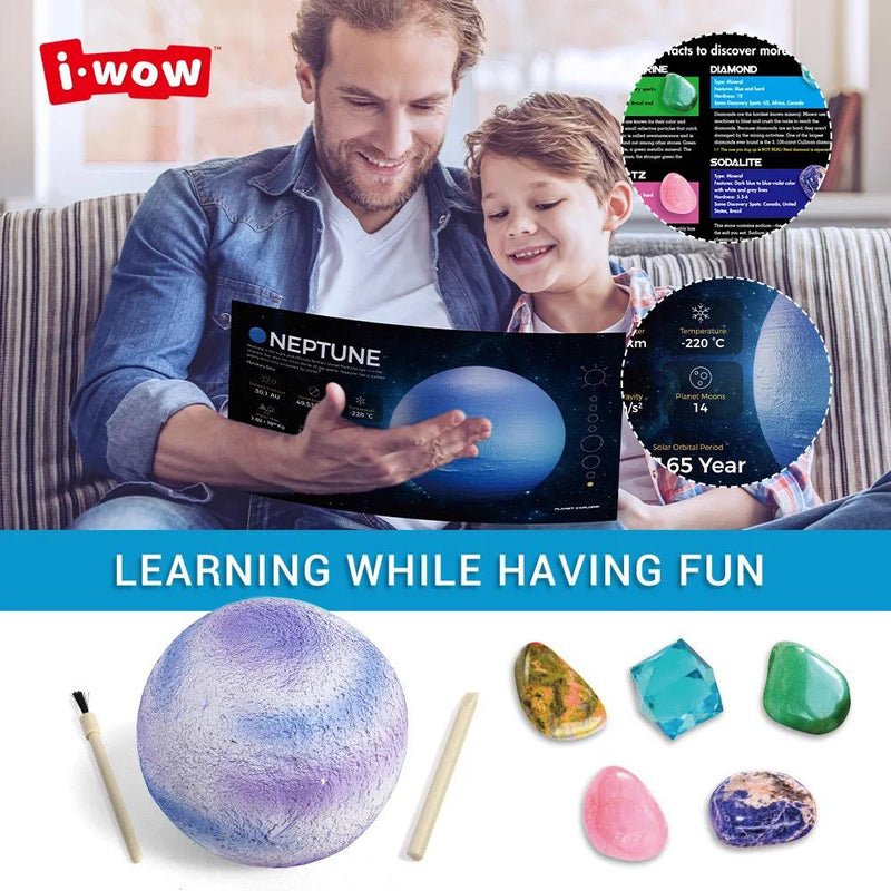 DIY Planet Toy Set For Kid Gemstone Mineral Dig It Out - Tuzzut.com Qatar Online Shopping