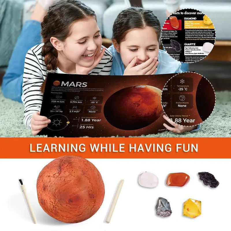 DIY Planet Toy Set For Kid Gemstone Mineral Dig It Out - Tuzzut.com Qatar Online Shopping