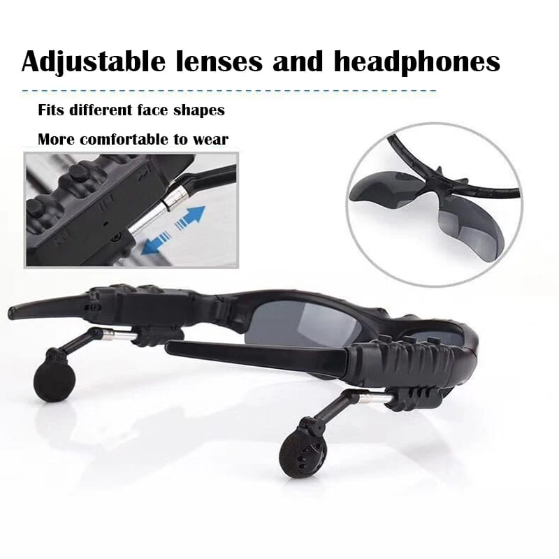 Wireless Stereo Headphones With Microphone Cycling Sports Polarized glasses, - Tuzzut.com Qatar Online Shopping