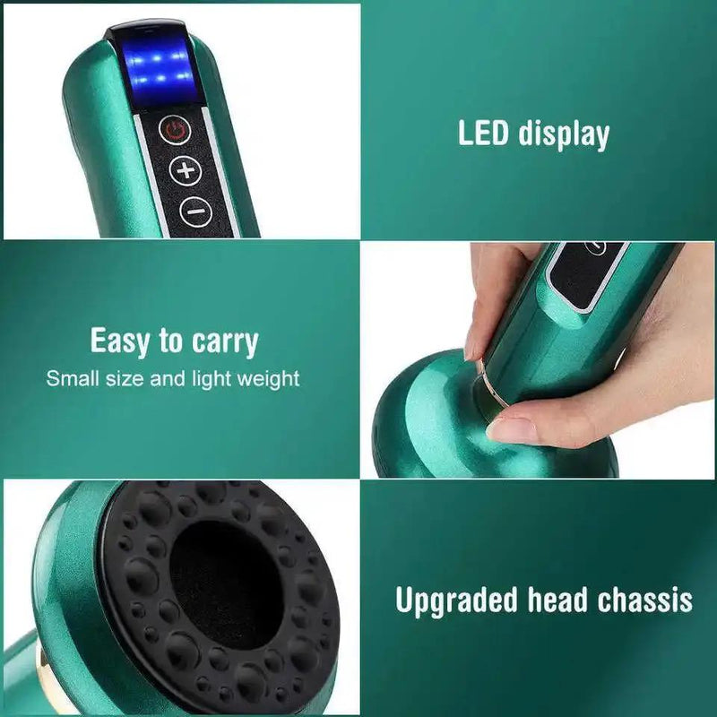 Inteligent Electric Cupping Massager Meridian Dredging Scraping Vacuum - Tuzzut.com Qatar Online Shopping