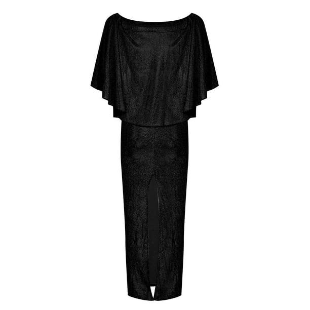 Cocktail Maxi Dress for Women Sparkly Slim Fitted B-112330 - Tuzzut.com Qatar Online Shopping