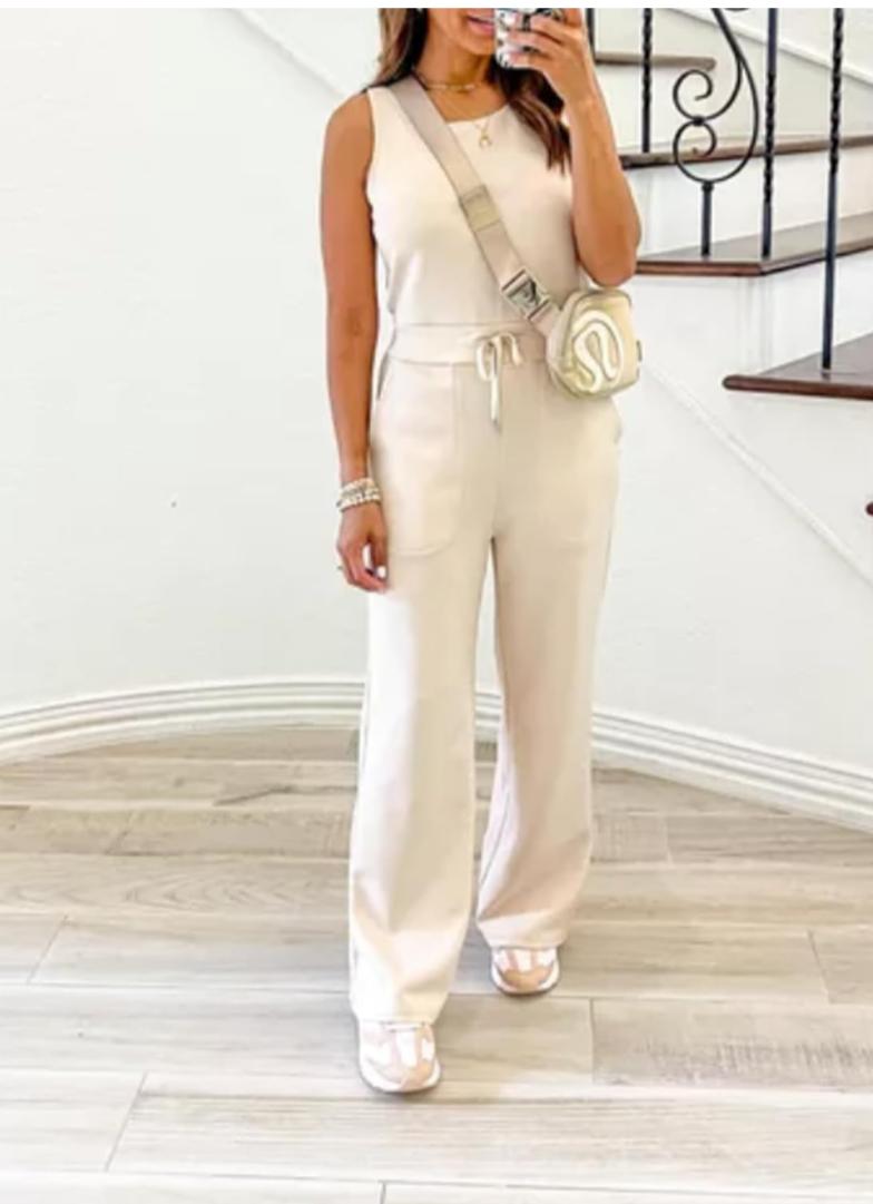 Jumpsuits For Women Wide Leg Pants Sleeveless Dress B-66550 Jumpsuits For Women Wide Leg Pants Sleeveless Dress B-66550