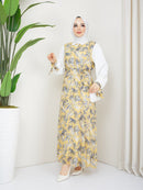 Uslu Moda Turkish Women's Chiffon Maxi Dress - U63 - Tuzzut.com Qatar Online Shopping