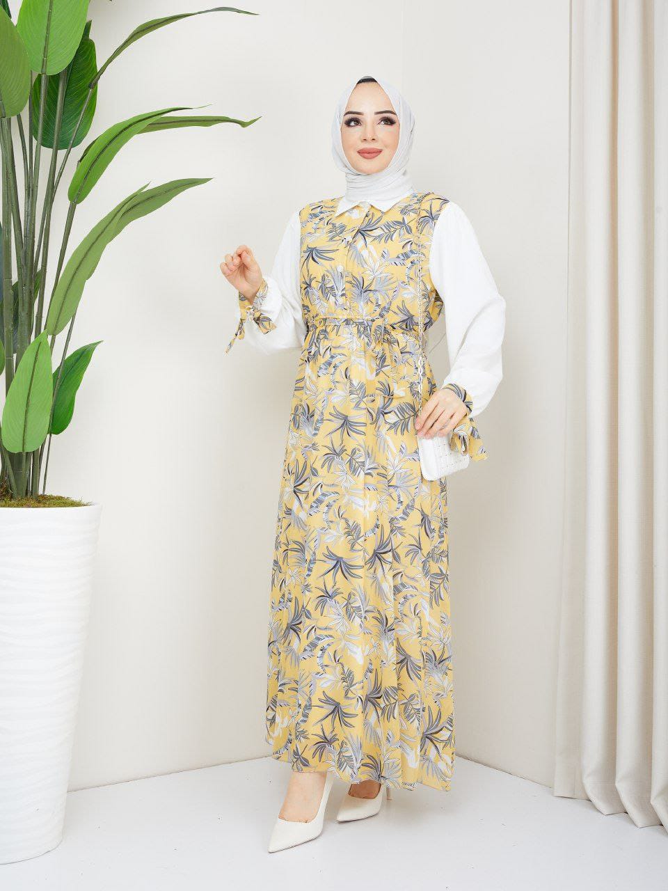 Uslu Moda Turkish Women's Chiffon Maxi Dress - U63 Uslu Moda Turkish Women's Chiffon Maxi Dress - U63