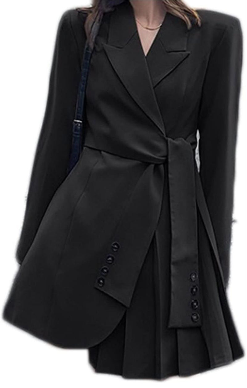 Peacoat Womens Casual Fashion Suit Collar Blazer B-95274 - Tuzzut.com Qatar Online Shopping