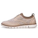 Men's Business Dress Shoes Brogue Style Men Flat Outdoor Walking Casual Shoes 42 - Tuzzut.com Qatar Online Shopping