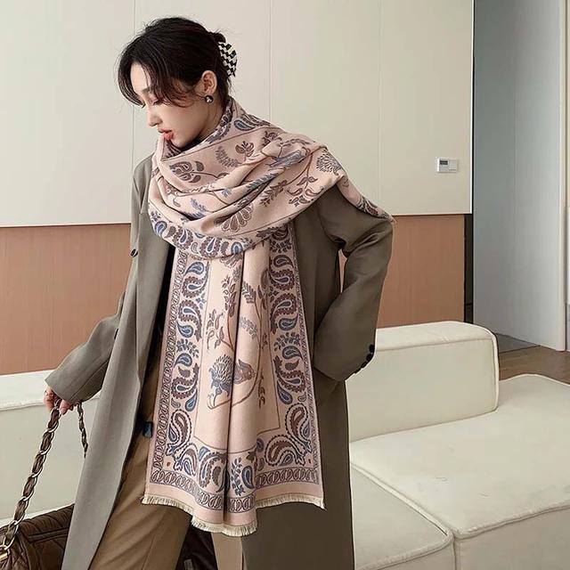 Elegant Women Shawl Fall Winter Scarves - Tuzzut.com Qatar Online Shopping