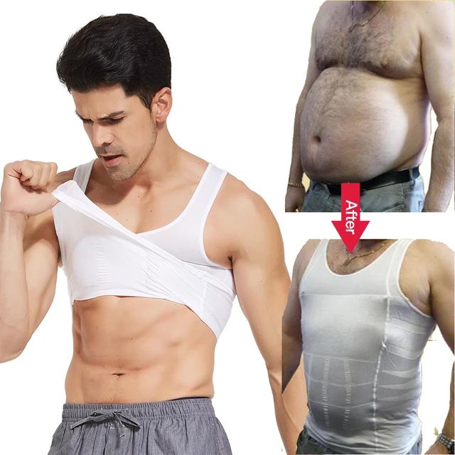 Men High Waist Slimming Underwear Abdomen Boxer Briefs Thin Breathable