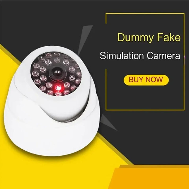 Outdoor Security Simulation Fake Camera with Red Flashing - Tuzzut.com Qatar Online Shopping