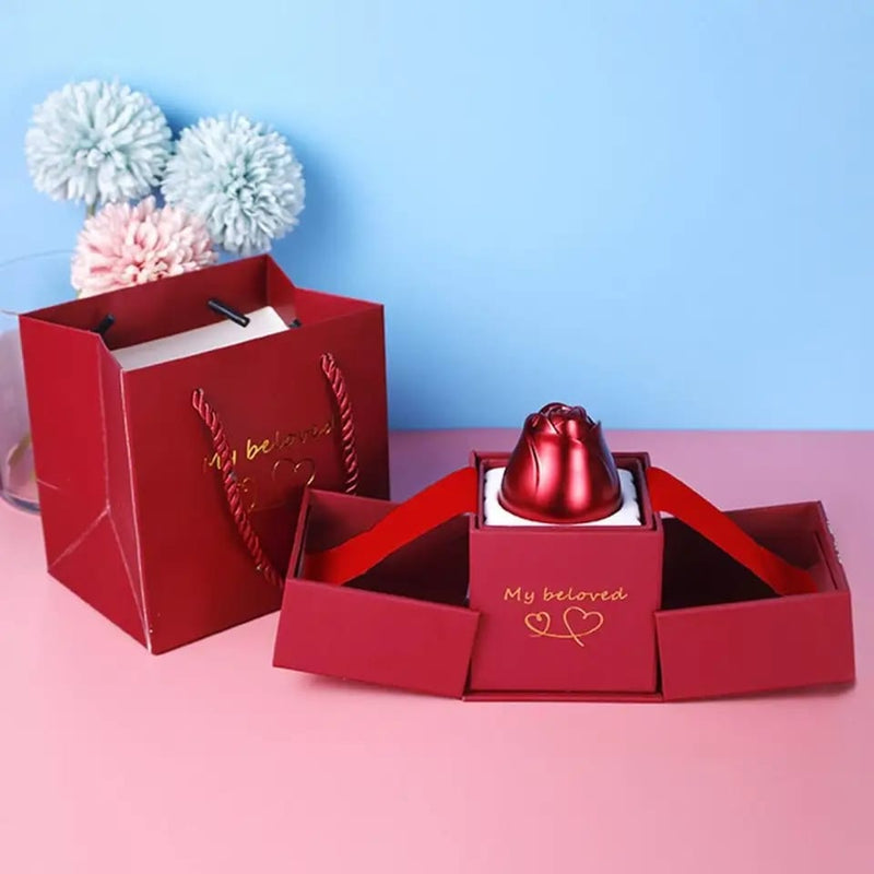 Rose Lifting Alloy Jewellery Storage Gift Box For Her - Tuzzut.com Qatar Online Shopping