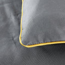 4 Piece Set Ice Silk Quilt Summer Comforter, Pillow Covers & Bed Sheet-Grey - TUZZUT Qatar Online Shopping