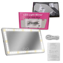 Car Rechargeable Cosmetic Mirror Visor Dimmable Light - Tuzzut.com Qatar Online Shopping
