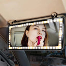 Car Rechargeable Cosmetic Mirror Visor Dimmable Light - Tuzzut.com Qatar Online Shopping