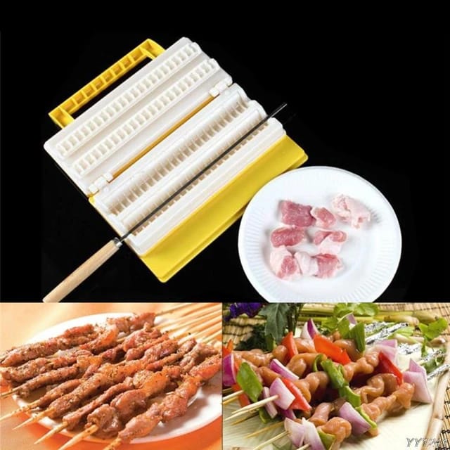 BBQ Meat String Machine Barbecue Skewer Tools - Tuzzut.com Qatar Online Shopping