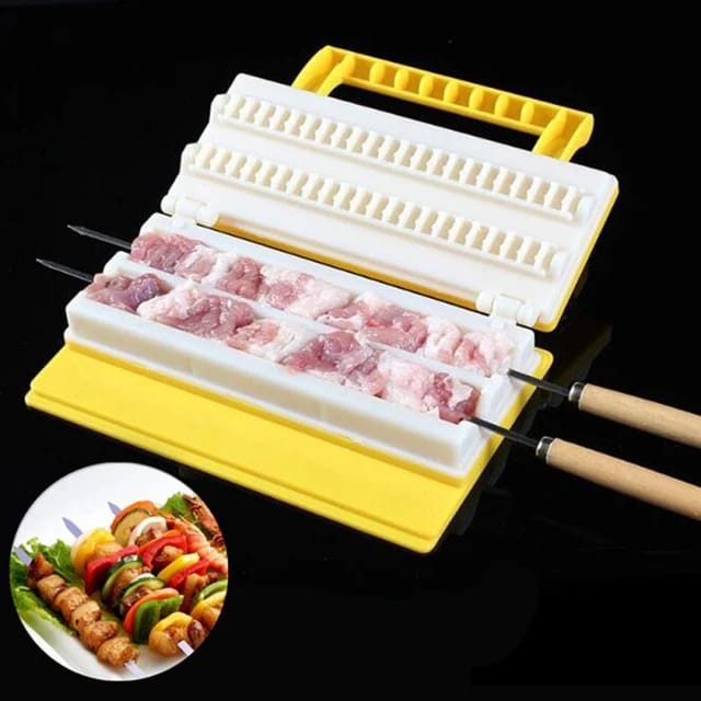 BBQ Meat String Machine Barbecue Skewer Tools - Tuzzut.com Qatar Online Shopping