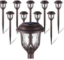 Solar Powered Modern Pathway LED Lights 7 Pcs Set - Tuzzut.com Qatar Online Shopping