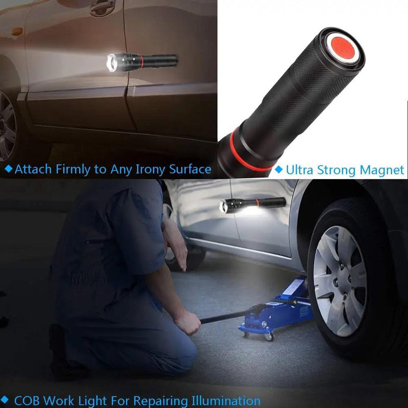 Power Style LED flashlight, USB charging magnetic suction tactical flashlight - Tuzzut.com Qatar Online Shopping
