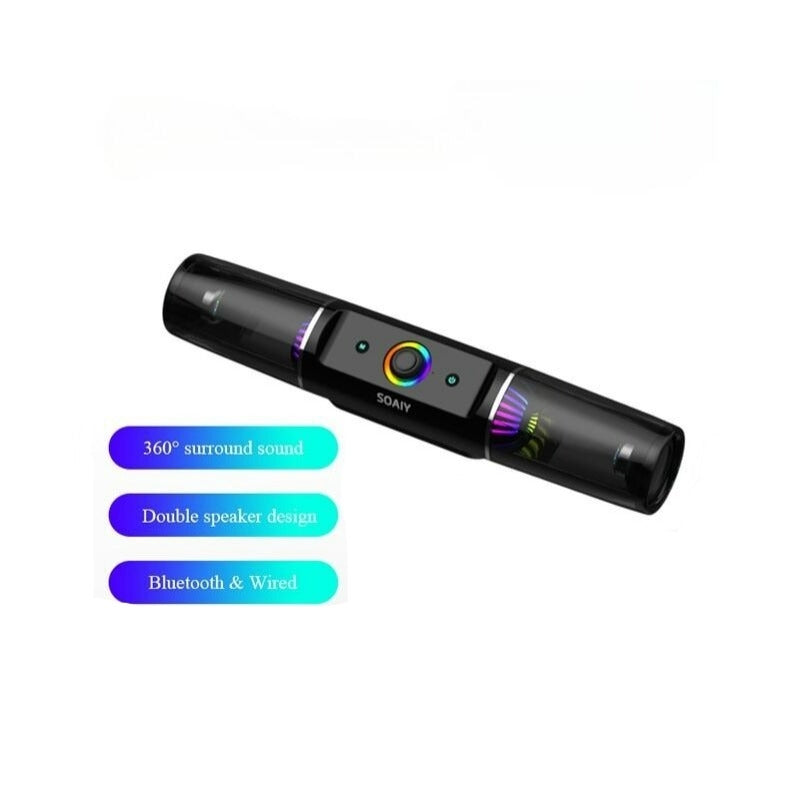 SOAIY SH19 Simple Bluetooth RGB gaming Speaker - Tuzzut.com Qatar Online Shopping