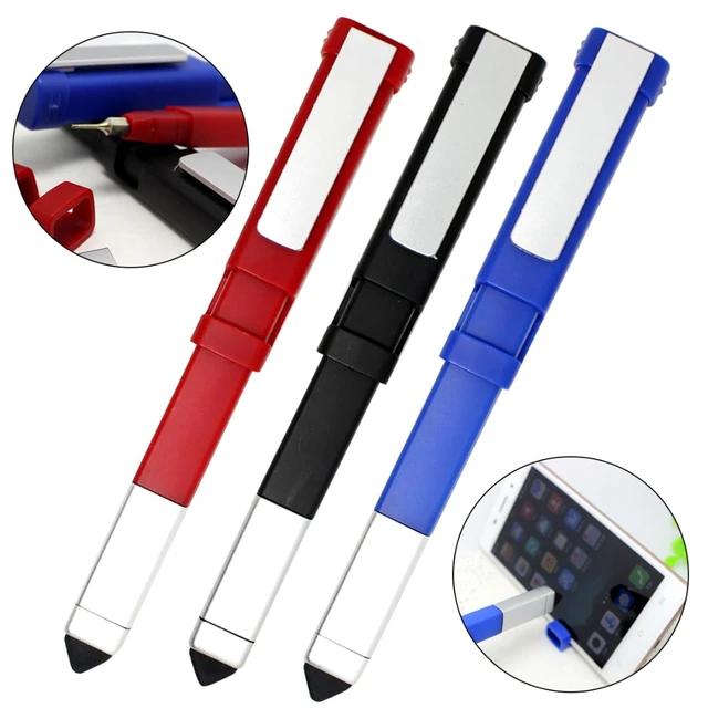 6 in1 Multifunction Ball-point Pen Phone Bracket Built-in 6 Screwdriver Bits Touch Pen - Tuzzut.com Qatar Online Shopping