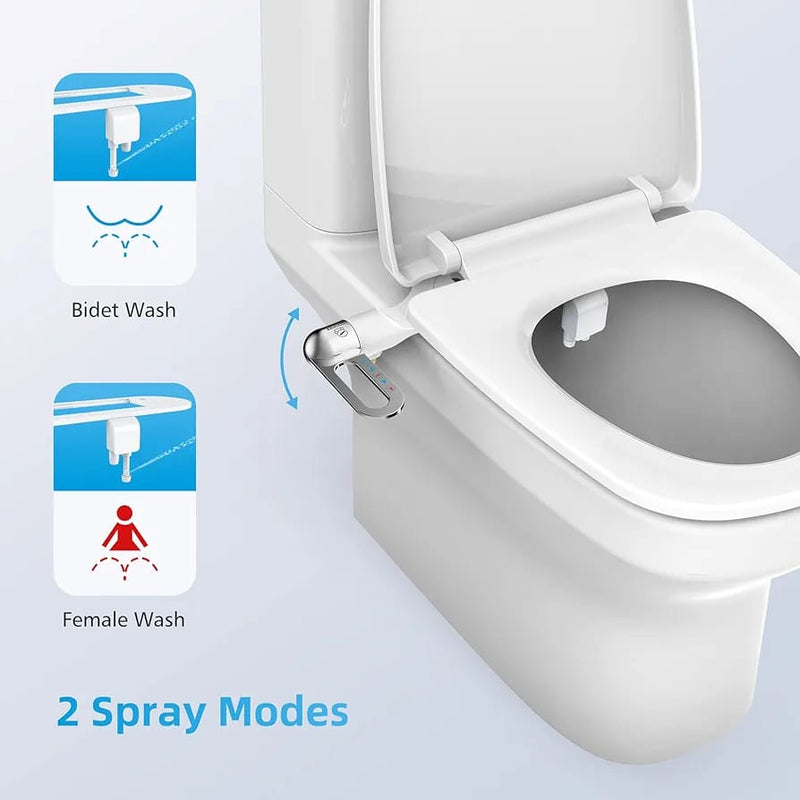 Toilet Seat Self Cleaning Bidet Sprayer Front and Rear Wash BS3 - Tuzzut.com Qatar Online Shopping