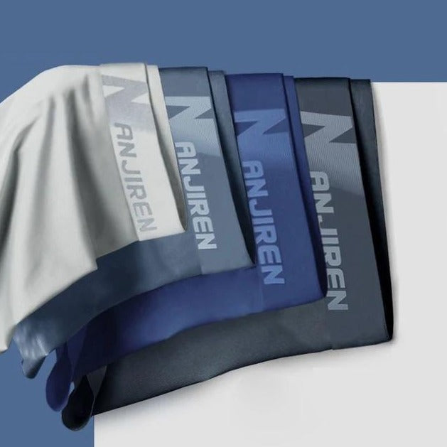 Men's Ice Silk Underwear Graphene Boxer 4Pcs Set - Tuzzut.com Qatar Online Shopping
