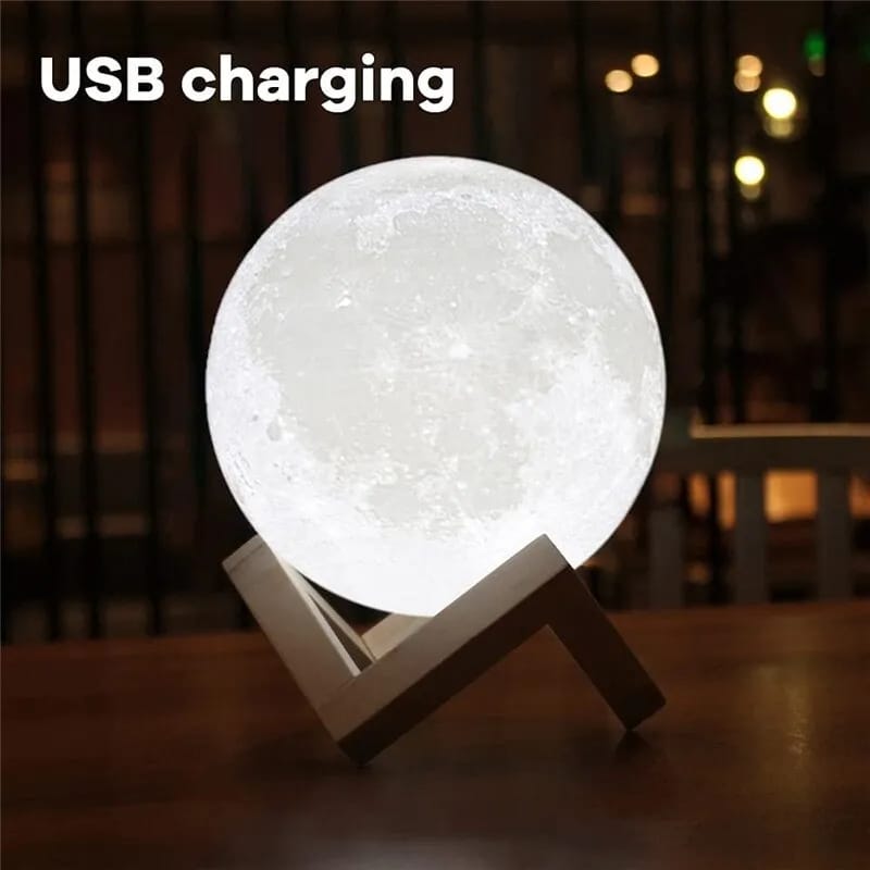 Rechargeable LED Night Moon Lamp S323 - Tuzzut.com Qatar Online Shopping