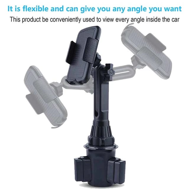 Car Cup Mount Rotating Adjustable Mobile Holder S-21 - Tuzzut.com Qatar Online Shopping
