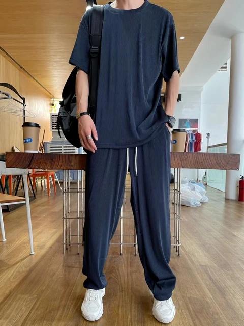 Ice Silk Casual Suit Male Summer Thin Section Handsome Drape Suit TS39 Ice Silk Casual Suit Male Summer Thin Section Handsome Drape Suit TS39