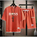 Men's Casual Sports Set Young Men's Short Sleeve Set TS31 - Tuzzut.com Qatar Online Shopping