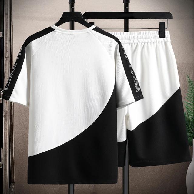 2 Pcs Summer Korean High Street Fashion T-Shirt & Shorts Set TS37 2 Pcs Summer Korean High Street Fashion T-Shirt & Shorts Set TS37