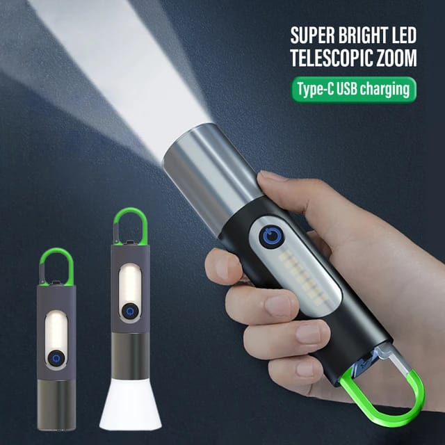Multifunctional Led Waterproof Camping Rechargeable Flashlight XST-836 - Tuzzut.com Qatar Online Shopping